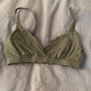 Skims Olive Green Bralette